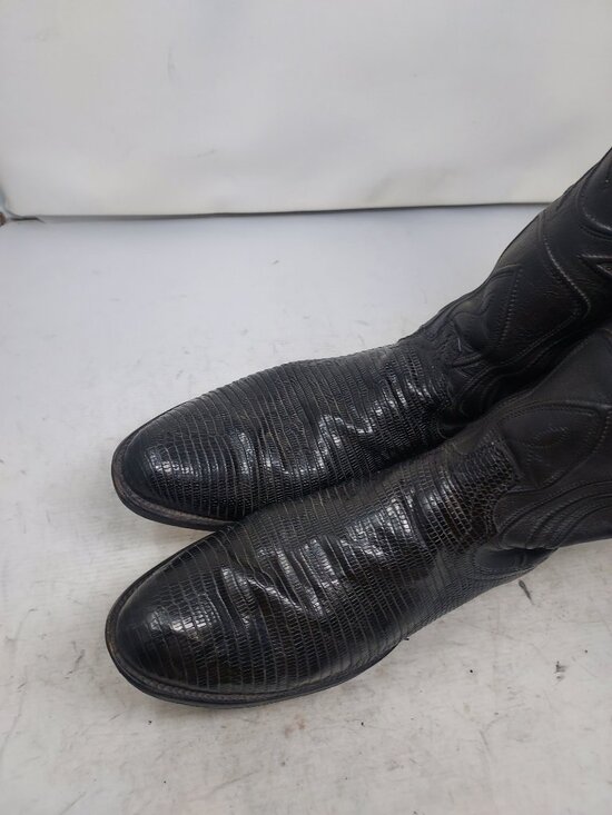 Tecovas MENS Nolan Black Teju Lizard Cowboy Boot main image 6